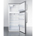 Summit Refrigerators Summit 28" Wide Top Mount Refrigerator-Freezer With Icemaker FF1512SSIM