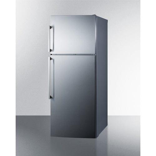 Summit Refrigerators Summit 28" Wide Top Mount Refrigerator-Freezer With Icemaker FF1512SSIM