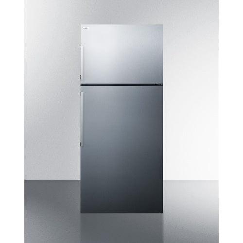 Summit Refrigerators Summit 28&quot; Wide Top Mount Refrigerator-Freezer With Icemaker FF1512SSIM