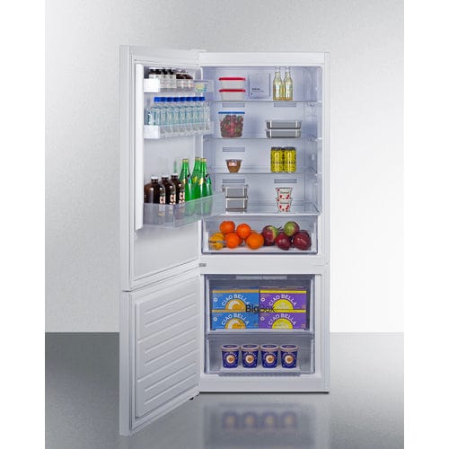 Summit Refrigerators Summit 28" Wide Wide Bottom Mount Refrigerator-Freezer