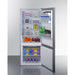 Summit Refrigerators Summit 28" Wide Wide Bottom Mount Refrigerator-Freezer