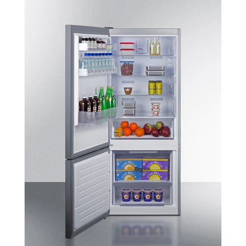 Summit Refrigerators Summit 28" Wide Wide Bottom Mount Refrigerator-Freezer