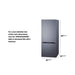 Summit Refrigerators Summit 28" Wide Wide Bottom Mount Refrigerator-Freezer