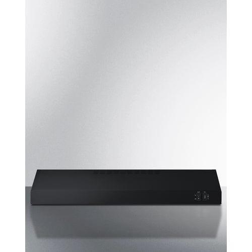 Summit Range Hoods Summit 30" Under Cabinet Convertible Range Hood, ADA Compliant HC30BBADA