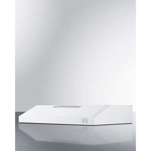 Summit Range Hoods Summit 30" Under Cabinet Convertible Range Hood, ADA Compliant HC30WWADA