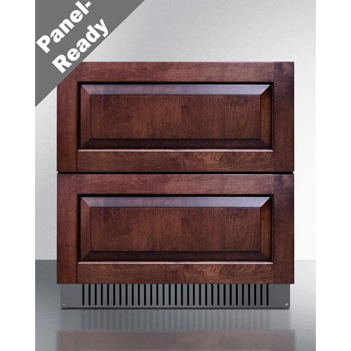 Summit Outdoor All-Refrigerator Panel-Ready Summit 30" Wide 2-Drawer All-Refrigerator, ADA Compliant