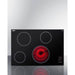Summit Electric Cooktops Summit 30" Wide 208-240V 4-Burner Radiant Cooktop CR4B30T11B