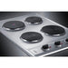 Summit Summit 30" Wide 208/240V 4-Burner Solid Disk CSD4B300