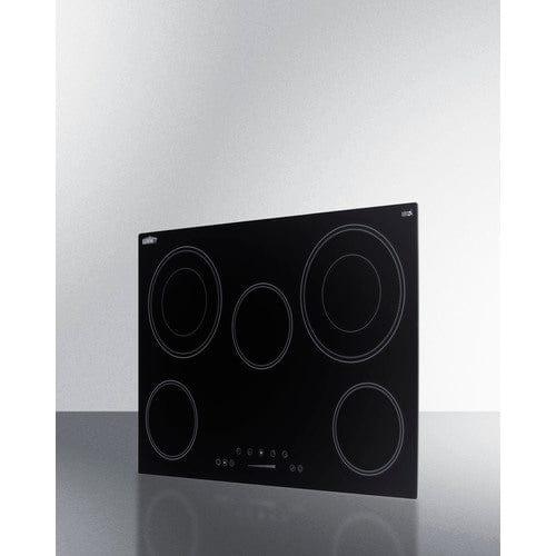 Summit Summit 30" Wide 208-240V 5-Burner Radiant Cooktop CR5B30T7B