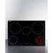 Summit Summit 30" Wide 208-240V 5-Burner Radiant Cooktop CR5B30T7B
