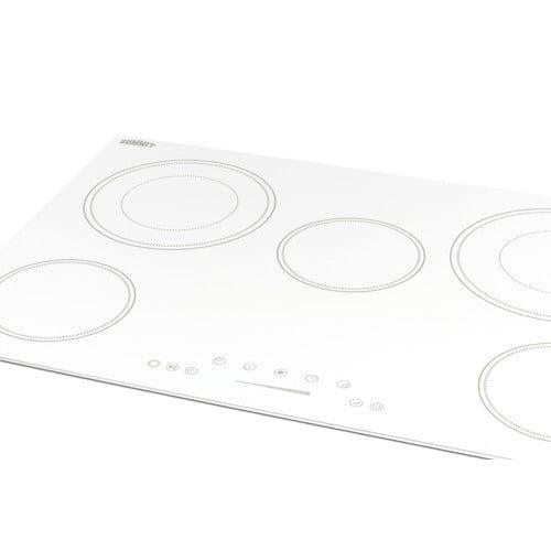 Summit Summit 30" Wide 208-240V 5-Burner Radiant Cooktop CR5B30T8W