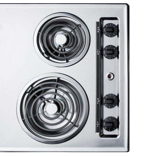 Summit Gas Cooktop Summit 30" Wide 230V 4-Burner Coil Cooktop ZEL05