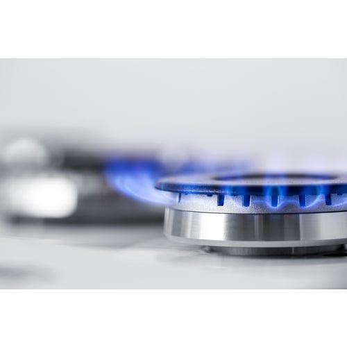 Summit Gas Cooktop Summit 30" Wide 4-Burner Natural Gas Cooktop (White) GC431W