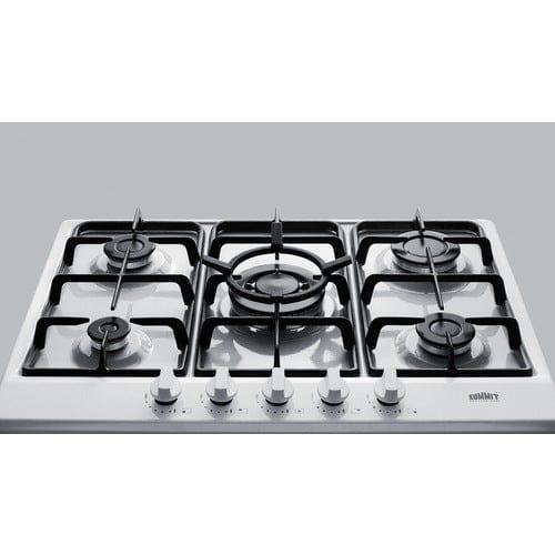 Summit Summit 30" Wide 5-Burner Gas Cooktop GC5271WTK30