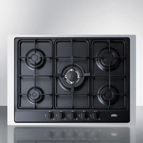 Summit Summit 30" Wide 5-Burner Gas Cooktop GC5272BTK30
