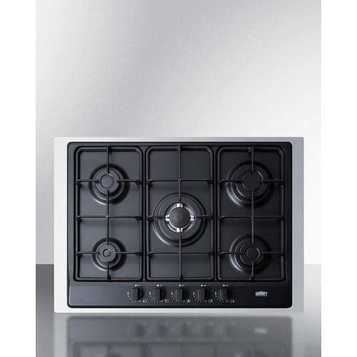 Summit Summit 30" Wide 5-Burner Gas Cooktop GC5272BTK30