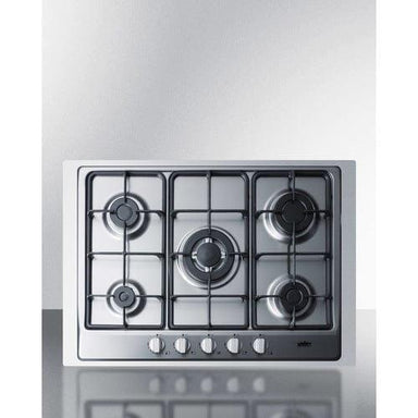 Summit Summit 30" Wide 5-Burner Gas Cooktop GC527SSTK30