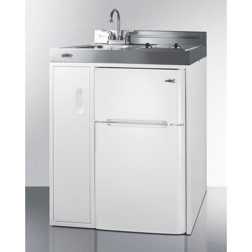 Summit Prefabricated Kitchens & Kitchenettes Summit 30" Wide All-In-One Kitchenette C30ELGLASS