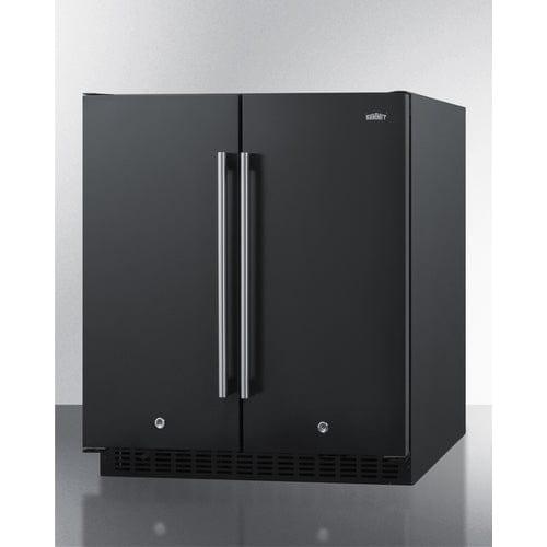 Summit Refrigerators Summit 30" Wide Built-In Refrigerator-Freezer FFRF3070B