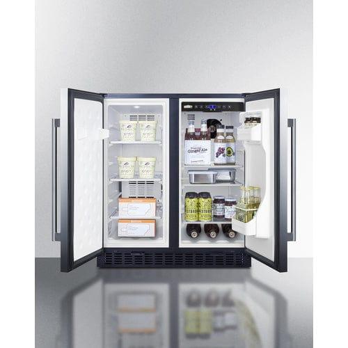Summit Refrigerators Summit 30" Wide Built-In Refrigerator-Freezer FFRF3070BSS