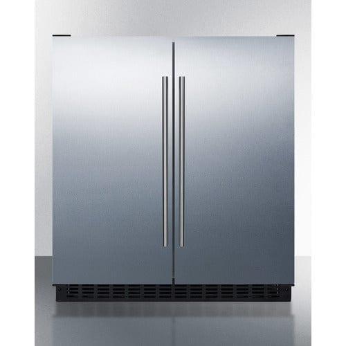 Summit Refrigerators Summit 30&quot; Wide Built-In Refrigerator-Freezer FFRF3070BSS