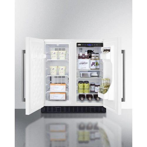 Summit Refrigerators Summit 30" Wide Built-In Refrigerator-Freezer FFRF3075W