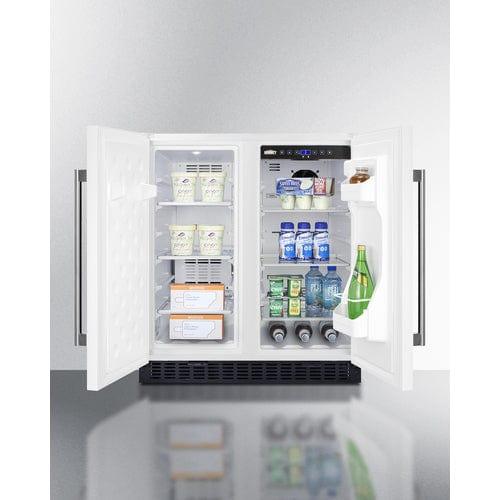 Summit Refrigerators Summit 30" Wide Built-In Refrigerator-Freezer FFRF3075W