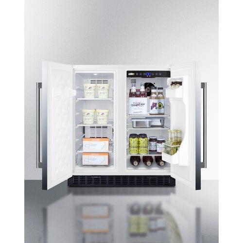 Summit Refrigerators Summit 30&quot; Wide Built-In Refrigerator-Freezer FFRF3075WSS