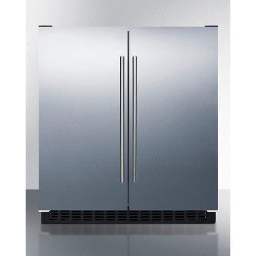 Summit Refrigerators Summit 30&quot; Wide Built-In Refrigerator-Freezer FFRF3075WSS