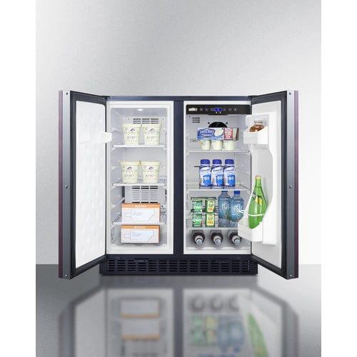 Summit Refrigerators Summit 30" Wide Built-In Refrigerator-Freezer (Panels Not Included) FFRF3070BIF