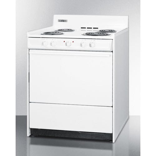 Summit Electric Coil Ranges Summit 30" Wide Electric Coil Top Range WEM210