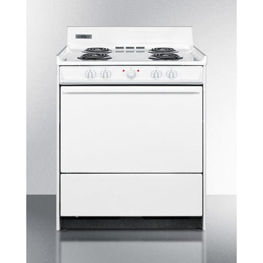 Summit Electric Coil Ranges Summit 30" Wide Electric Coil Top Range WEM210