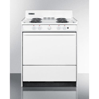 Summit Electric Coil Ranges Summit 30" Wide Electric Coil Top Range WEM2171Q