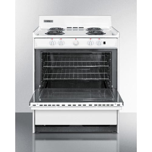 Summit Electric Coil Ranges Summit 30" Wide Electric Coil Top Range WEM2171Q