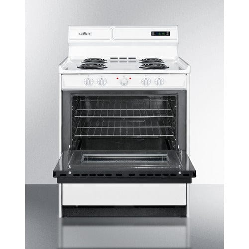 Summit Electric Coil Ranges Summit 30" Wide Electric Coil Top Range WEM230DK