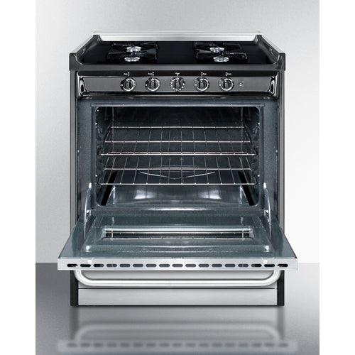 Summit Natural Gas Range/Stove Summit 30&quot; Wide Gas Range, Open Burners TNM2107BRW