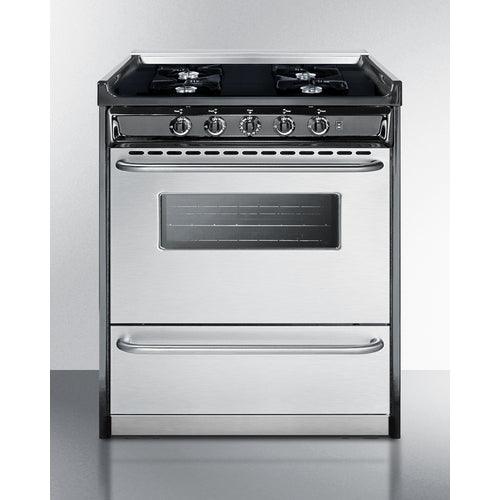 Summit Natural Gas Range/Stove Summit 30&quot; Wide Gas Range, Open Burners TNM2107BRW