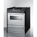 Summit Natural Gas Range/Stove Summit 30" Wide Gas Range, Open Burners TNM2107BRW