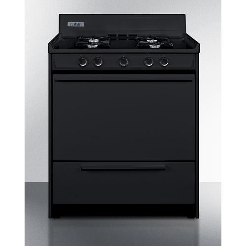 Summit Natural Gas Range/Stove Summit 30&quot; Wide Gas Range, Open Burners TNM2107C