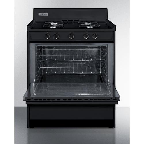 Summit Natural Gas Range/Stove Summit 30&quot; Wide Gas Range, Open Burners TNM2107C