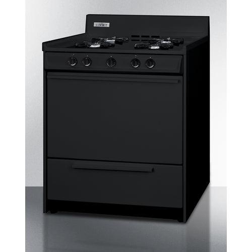 Summit Natural Gas Range/Stove Summit 30&quot; Wide Gas Range, Open Burners TNM2107C