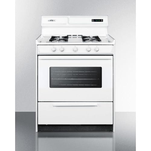 Summit Natural Gas Range/Stove Summit 30&quot; Wide Gas Range WNM2307KW