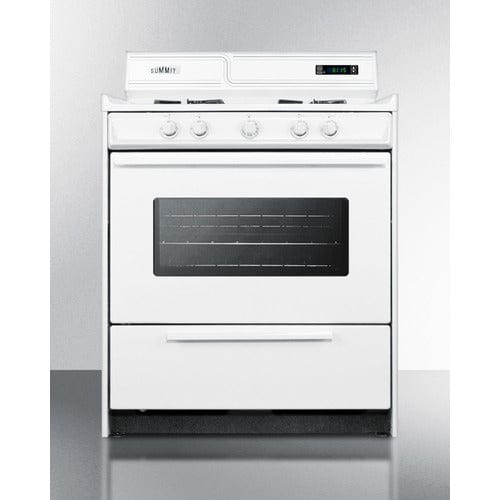 Summit Natural Gas Range/Stove Summit 30&quot; Wide Gas Range WNM2307KW