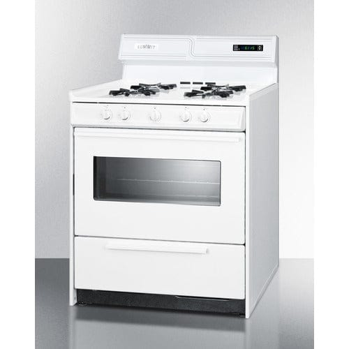 Summit Natural Gas Range/Stove Summit 30&quot; Wide Gas Range WNM2307KW