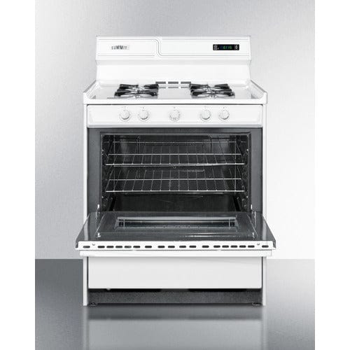 Summit Natural Gas Range/Stove Summit 30&quot; Wide Gas Range WNM2307KW