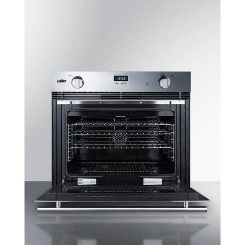 Summit Gas Wall Oven Summit 30" Wide Gas Wall Oven SGWOGD30