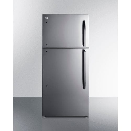 Summit Refrigerators Left Hand Door Summit 30" Wide Top Freezer Refrigerator with Icemaker | Stainless steel