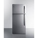 Summit Refrigerators Left Hand Door Summit 30" Wide Top Freezer Refrigerator with Icemaker | Stainless steel