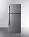 Summit Refrigerators Right Hand Door Summit 30" Wide Top Freezer Refrigerator with Icemaker | Stainless Steel