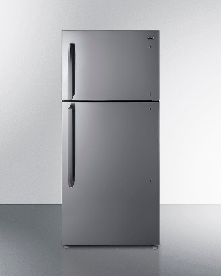 Summit Refrigerators Right Hand Door Summit 30" Wide Top Freezer Refrigerator with Icemaker | Stainless Steel